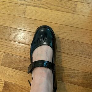 MBT Black Flats with Strap